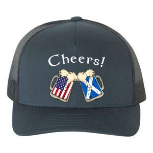 American Scottish Patriot US Flag Beer Drinks Scotland Grown Yupoong Adult 5-Panel Trucker Hat