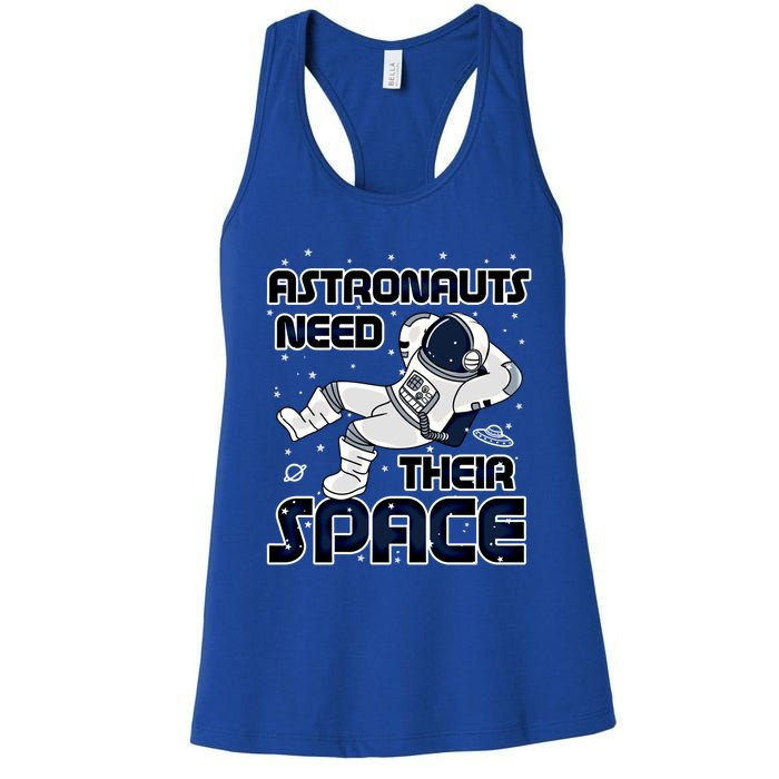 Astronauts Space Planet Stars Spaceship Galaxy Gift Idea Cute Gift Women's Racerback Tank