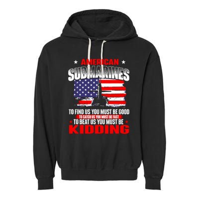 American Submarines Patriotic Navy US Veteran Submariner Garment-Dyed Fleece Hoodie