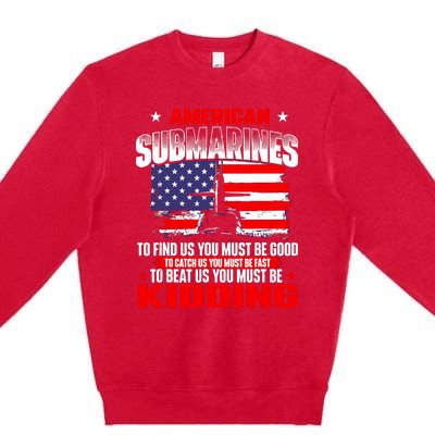 American Submarines Patriotic Navy US Veteran Submariner Premium Crewneck Sweatshirt