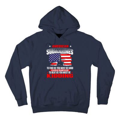 American Submarines Patriotic Navy US Veteran Submariner Tall Hoodie