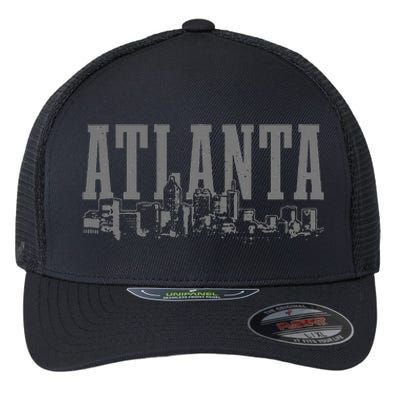 Atlanta Skyline Pride Georgia Vintage Atlanta Flexfit Unipanel Trucker Cap