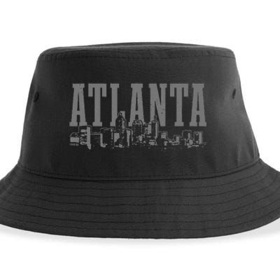 Atlanta Skyline Pride Georgia Vintage Atlanta Sustainable Bucket Hat