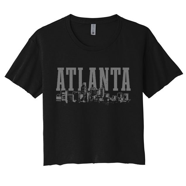 Atlanta Skyline Pride Georgia Vintage Atlanta Crop Top