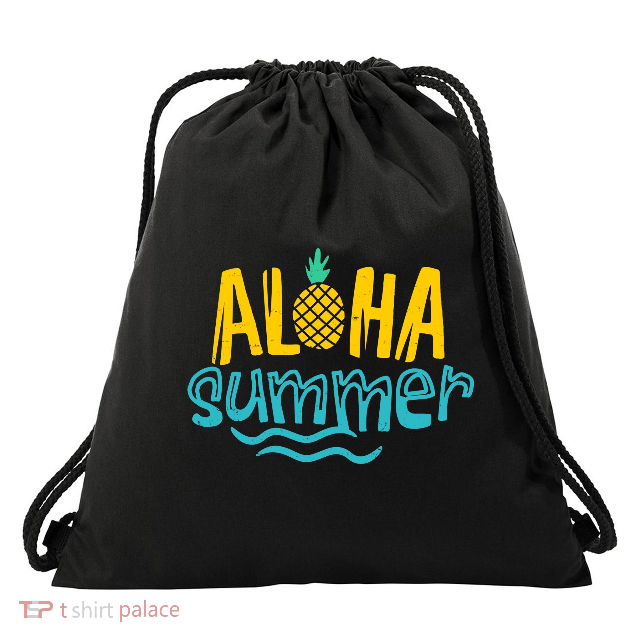 Aloha Summer Pineapple Tropical Drawstring Bag