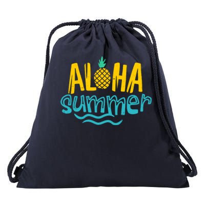 Aloha Summer Pineapple Tropical Drawstring Bag