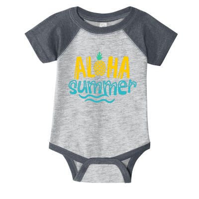 Aloha Summer Pineapple Tropical Infant Baby Jersey Bodysuit