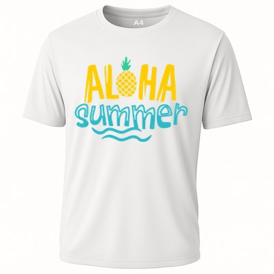 Aloha Summer Pineapple Tropical Performance Shirt