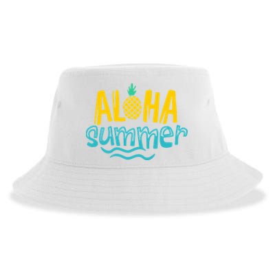 Aloha Summer Pineapple Tropical Sustainable Bucket Hat