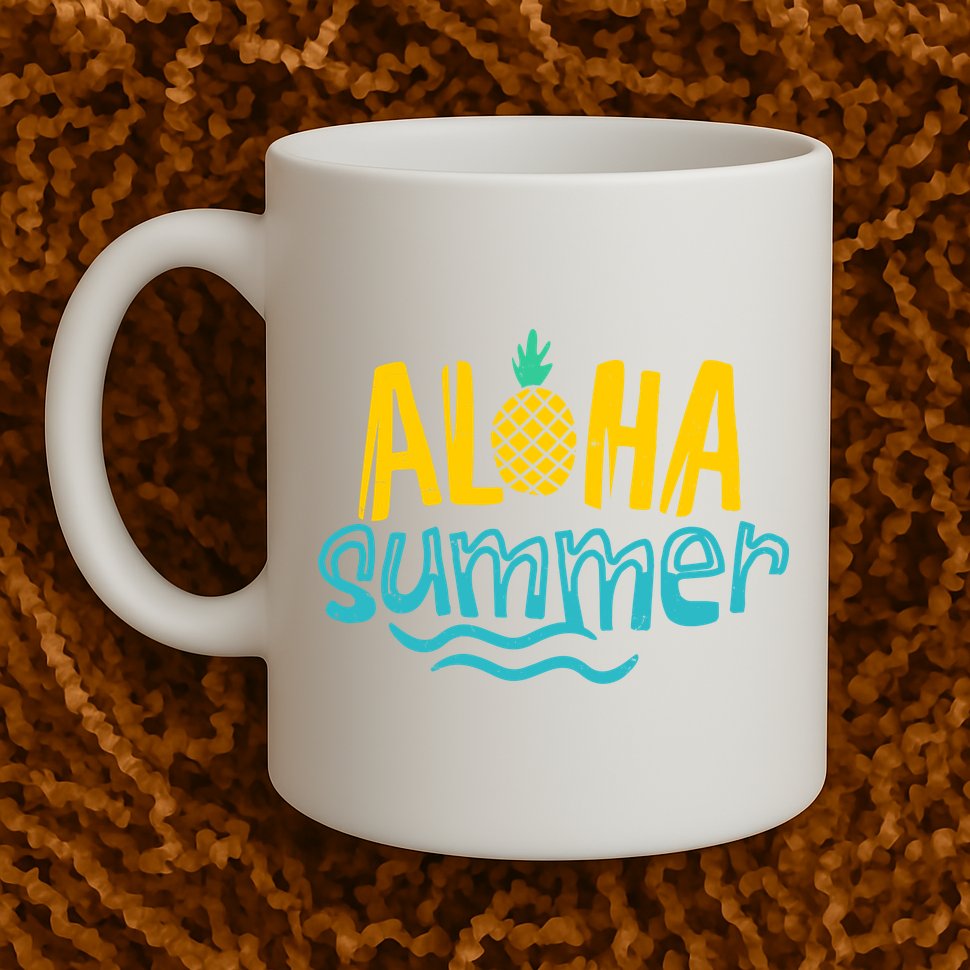 Aloha Summer Pineapple Tropical Mug