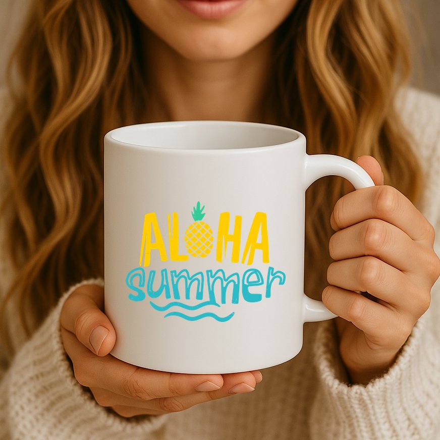 Aloha Summer Pineapple Tropical Mug