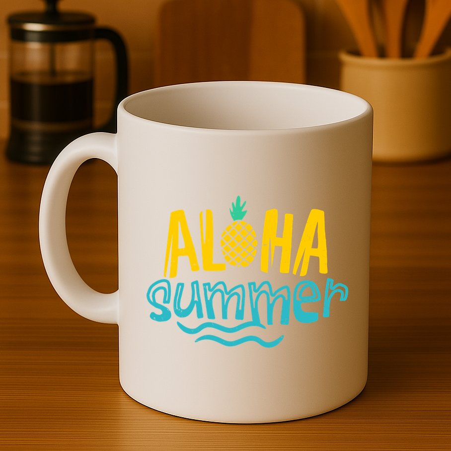 Aloha Summer Pineapple Tropical Mug