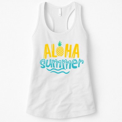 Aloha Summer Pineapple Tropical Womens Tank Top
