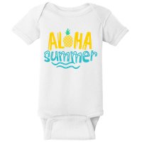 Aloha Summer Pineapple Tropical Baby Bodysuit