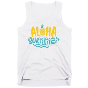 Aloha Summer Pineapple Tropical Tank Top