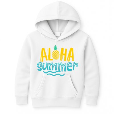 Aloha Summer Pineapple Tropical Kids Hoodie