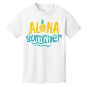 Aloha Summer Pineapple Tropical Kids T-Shirt