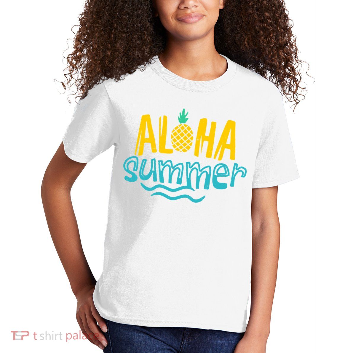 Aloha Summer Pineapple Tropical Kids T-Shirt