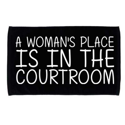 A 'S Place Is In The Courtroom Funny Lawyer Gift Idea Cool Gift Microfiber Hand Towel