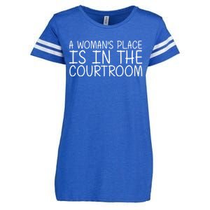 A 'S Place Is In The Courtroom Funny Lawyer Gift Idea Cool Gift Enza Ladies Jersey Football T-Shirt