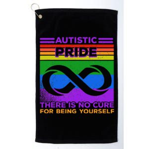 Autistic Spectrum Pride Day Infinity Symbol Autism Awareness Platinum Collection Golf Towel