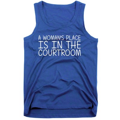 A 'S Place Is In The Courtroom Funny Lawyer Gift Idea Gift Tank Top