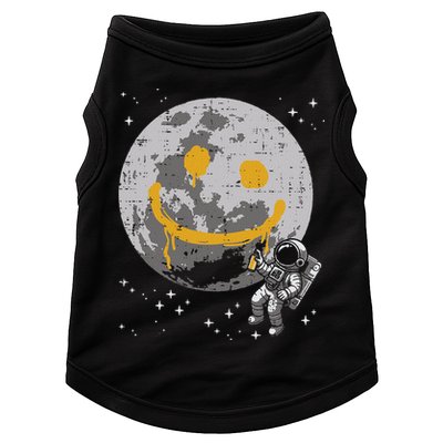 Astronaut Spray Paint Moon Smile Face Space Doggie Tank