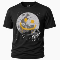 Astronaut Spray Paint Moon Smile Face Space Performance Shirt