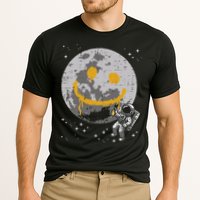 Astronaut Spray Paint Moon Smile Face Space Performance Shirt