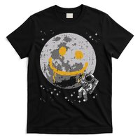 Astronaut Spray Paint Moon Smile Face Space T-Shirt