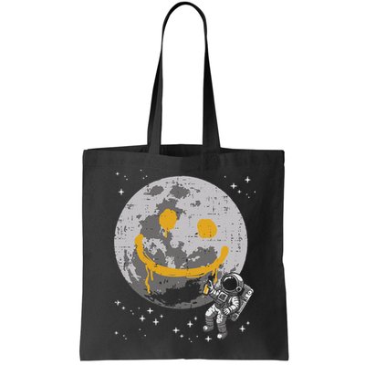 Astronaut Spray Paint Moon Smile Face Space Bag