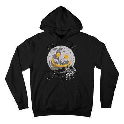 Astronaut Spray Paint Moon Smile Face Space Tall Hoodie