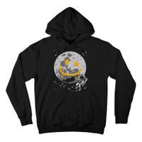 Astronaut Spray Paint Moon Smile Face Space Tall Hoodie