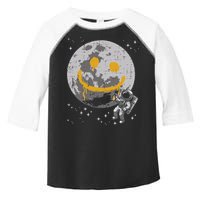 Astronaut Spray Paint Moon Smile Face Space Toddler Fine Jersey T-Shirt
