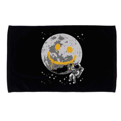 Astronaut Spray Paint Moon Smile Face Space Microfiber Hand Towel