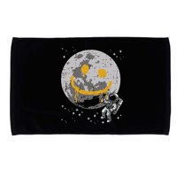 Astronaut Spray Paint Moon Smile Face Space Microfiber Hand Towel
