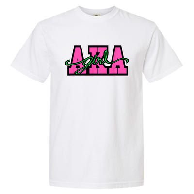 AKA Sorority Pretty Girl Greek Letters Garment-Dyed Heavyweight T-Shirt