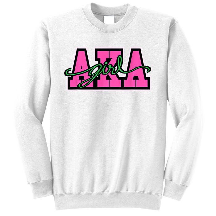 AKA Sorority Pretty Girl Greek Letters Sweatshirt