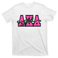 AKA Sorority Pretty Girl Greek Letters T-Shirt