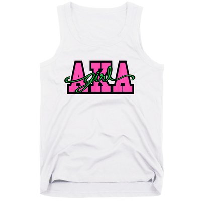 AKA Sorority Pretty Girl Greek Letters Tank Top