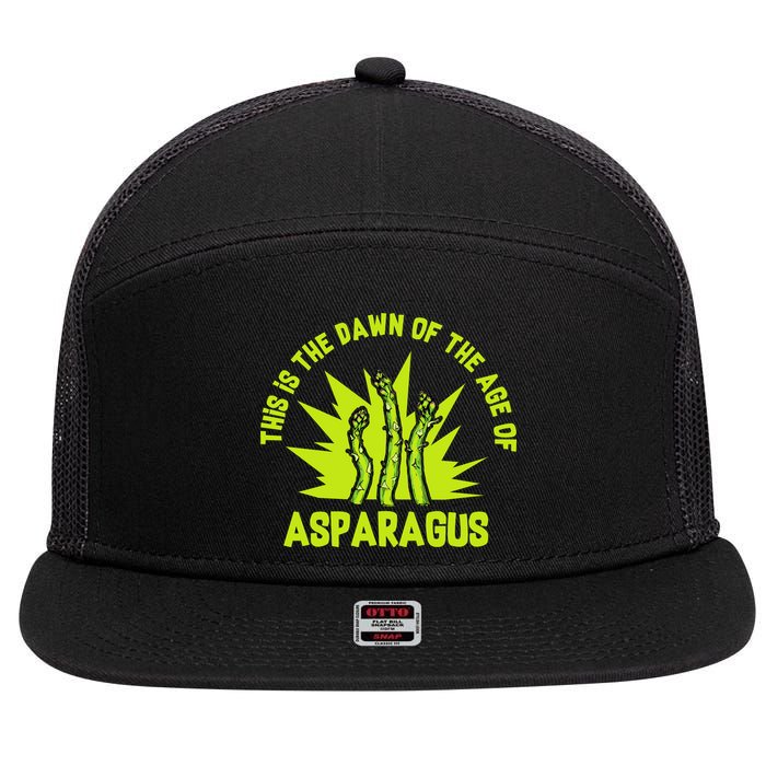 Asparagus Uprising  7 Panel Mesh Trucker Snapback Hat