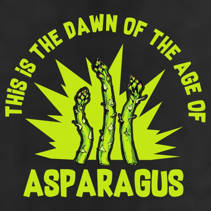 Asparagus Uprising  7 Panel Mesh Trucker Snapback Hat