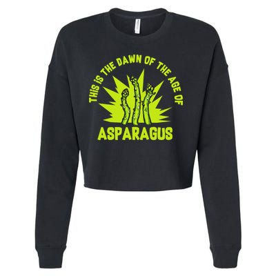 Asparagus Uprising  Cropped Pullover Crew