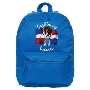 Afro Sagittarius Queen From Dominican Republic Zodiac Cool Gift 16 in Basic Backpack