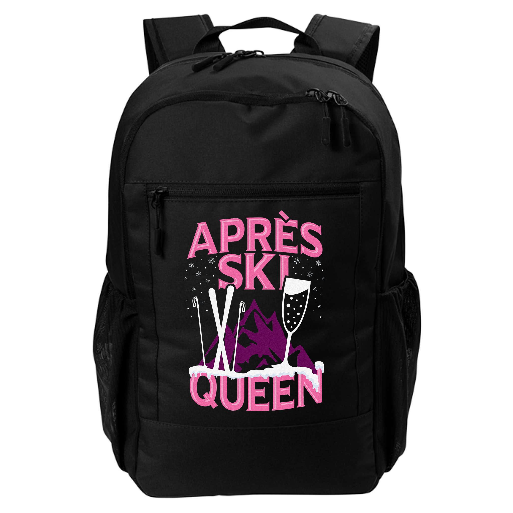 Apres Ski Queen Skiing Winter Sports Funny Party Backpack