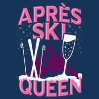 Apres Ski Queen Skiing Winter Sports Funny Party Womens Tank Top