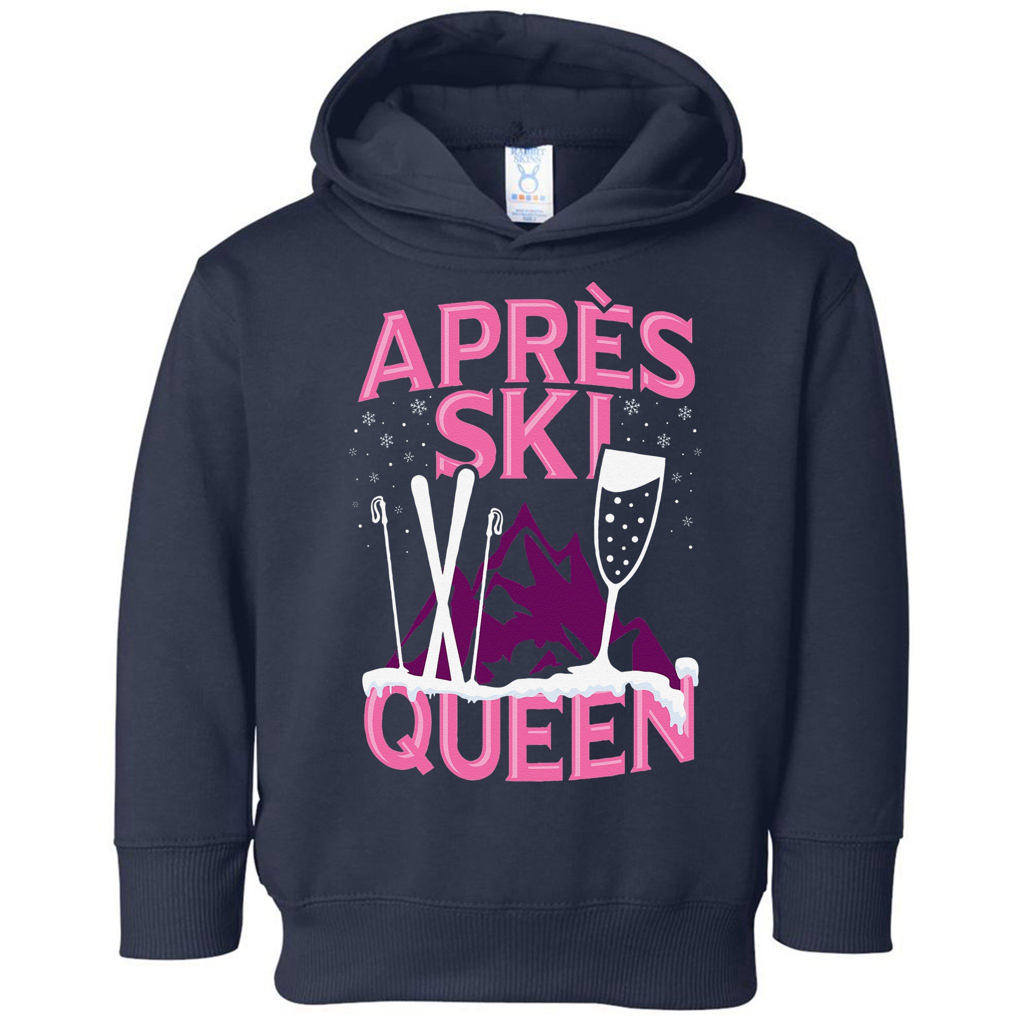 Apres Ski Queen Skiing Winter Sports Funny Party Toddler Hoodie