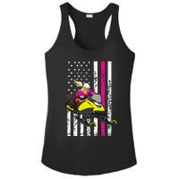 American Snowmobile Rider American Flag Snowmobile Ladies PosiCharge Competitor Racerback Tank