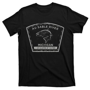 Au Sable River Michigan Fly Fishing T-Shirt