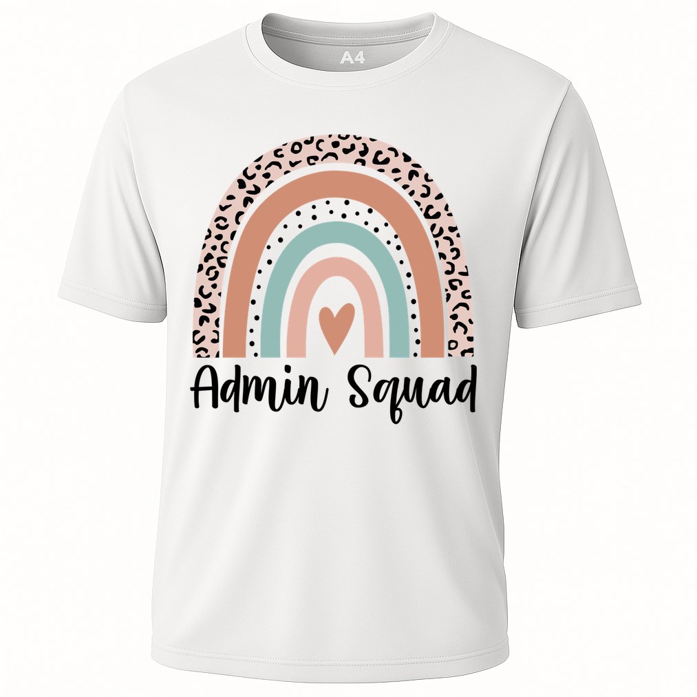 Admin Squad Rainbow Matching Admin Team Assistants Staff Gift Cooling Performance Crew T-Shirt